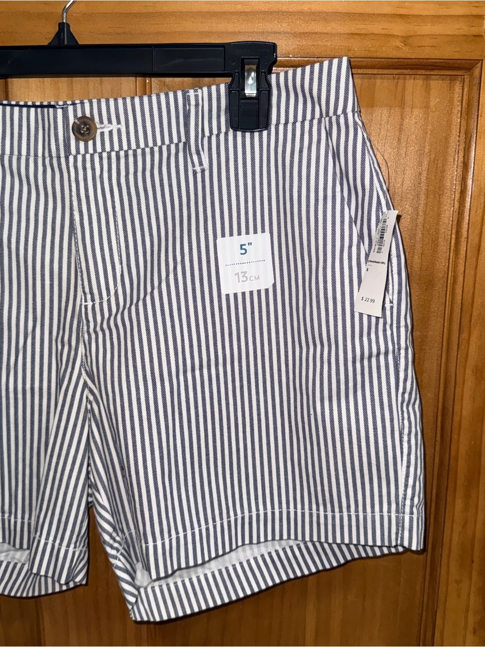 NWT Old Navy Women’s Bermuda Striped Shorts - Navy & White-8 - Picture 5 of 10